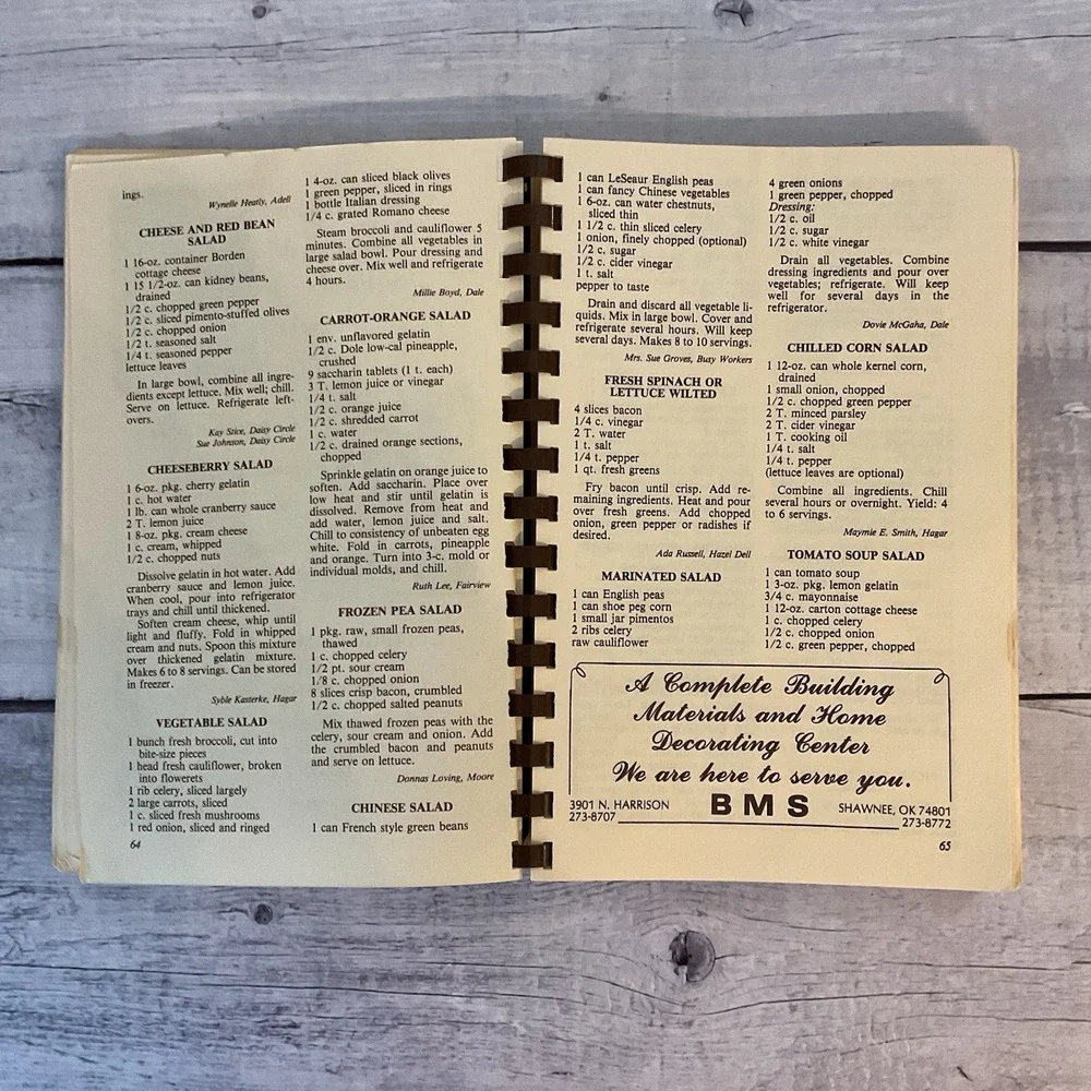 Pottawatomie‎ County Cookbook Oklahoma Extension Homemakers Council 1982 Recipes